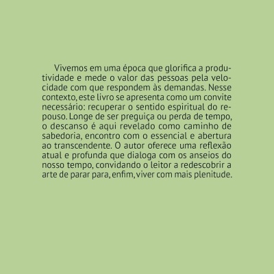 Contracapa de livro verde com texto explicativo, código de barras e informações da editora