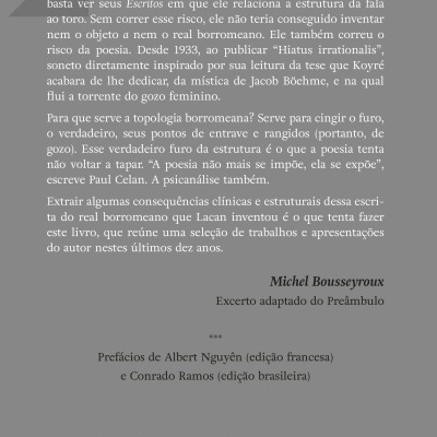 Contracapa de livro com texto em português, código de barras, QR code e logótipo Blucher em fundo cinzento.