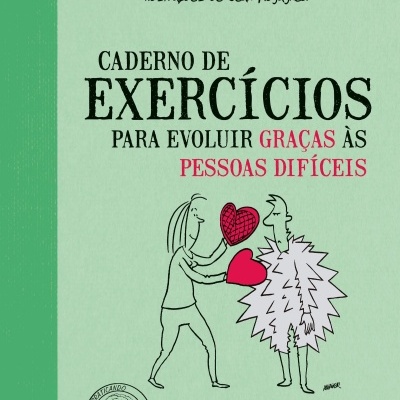 Capa de livro verde claro com título e ilustração de duas pessoas e selo PRATICANDO O BEM-ESTAR