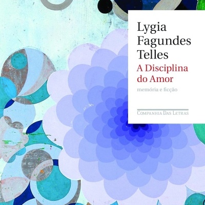 Capa de livro abstrata em azul e verde com texto em português.