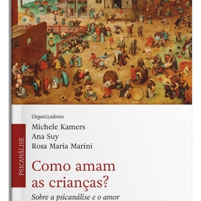 Capa de livro Como amam as crianças? com ilustração antiga e nomes dos organizadores