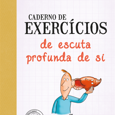 Capa de livro com ilustração, texto e logótipos