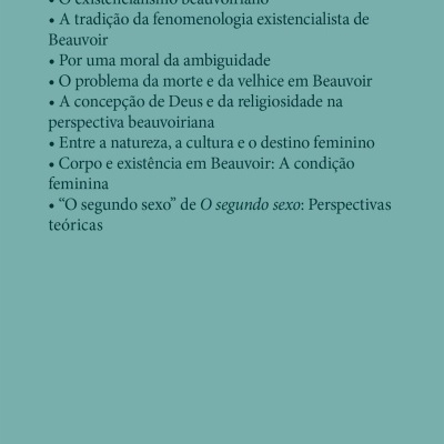 Parte traseira do livro com temário e detalhes da editora
