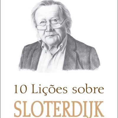 Capa do livro 10 Lições sobre SLOTERDIJK com ilustração do autor e logotipo da editora