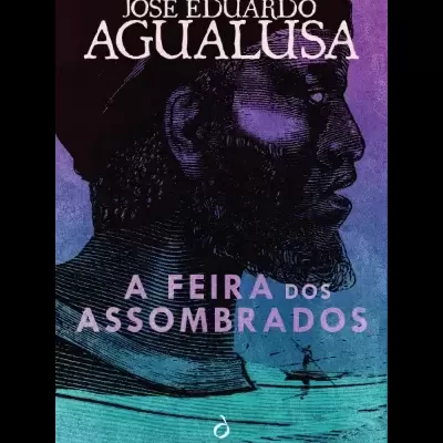 Capa de livro com ilustração de rosto masculino em perfil e texto do título e autor
