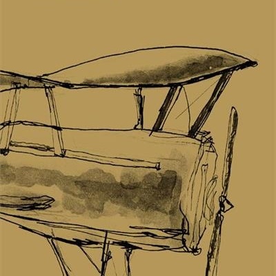 Capa do livro Mrs Dalloway de Virginia Woolf com desenho de avião antigo
