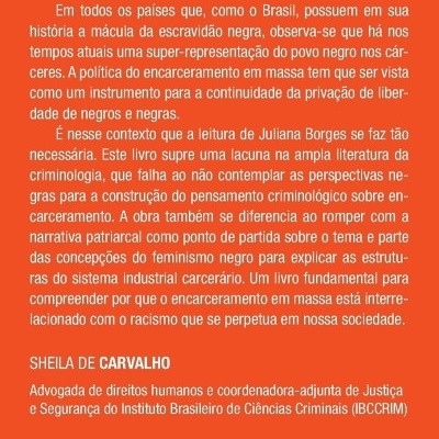 Contracapa de livro com texto explicativo, código de barras e logos de editoras