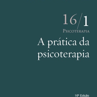 Capa de livro verde escuro com texto amarelo e branco sobre psicoterapia de C.G. Jung.