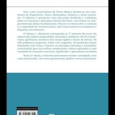 Capa de livro azul com texto descritivo e código de barras