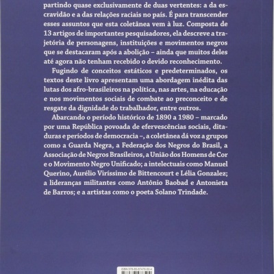 Capa traseira de livro azul com texto em português e código de barras
