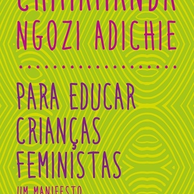 Capa de livro verde com texto roxo e padrões amarelos.