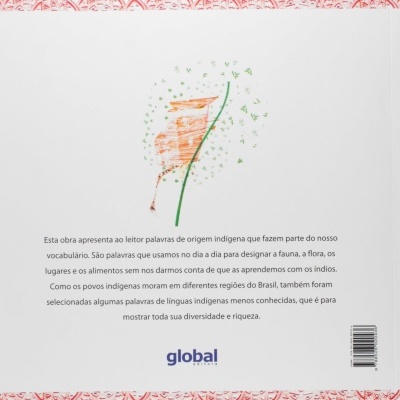 Capa de livro com ilustração verde e laranja e texto em português