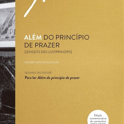 Capa do livro Além do Princípio de Prazer de Sigmund Freud, edição comemorativa centenário