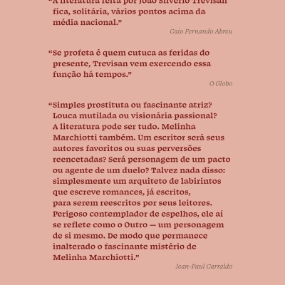 Verso de livro com texto em português e código de barras ISBN
