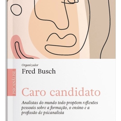 Capa de livro com ilustração abstrata de rosto e texto em português.