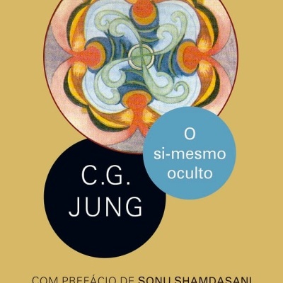 Capa de livro amarelo com mandala e texto C.G. JUNG O si-mesmo oculto