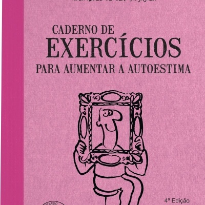 Capa de livro rosa com título e ilustração de pessoa segurando quadro com o seu retrato.