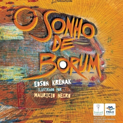 Capa de livro O Sonho de Borum com ilustração e texto