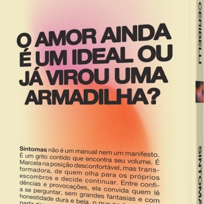 Capa de livro com título em grande destaque em letras pretas sobre fundo amarelo claro e texto descritivo na parte inferior