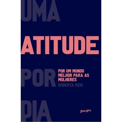 Capa de livro azul escuro com texto rosa e cinza