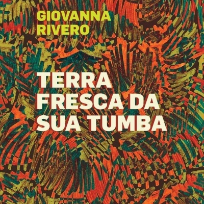 Capa de livro com padrão abstrato em tons de laranja, verde e castanho e texto em destaque.