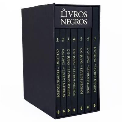 Conjunto de livros Os Livros Negros de CG Jung em estojo preto