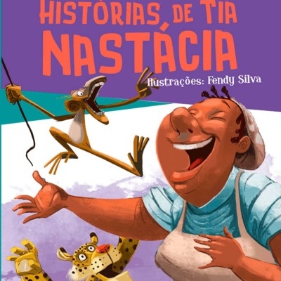 Capa de livro infantil com personagens animados e texto do título