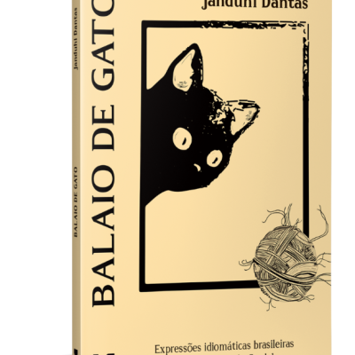 Capa do livro Balaio de Gato, com imagem de gato e bola de lã