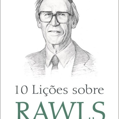 Capa do livro 10 Lições sobre RAWLS com ilustração a lápis de um homem e texto em fundo branco