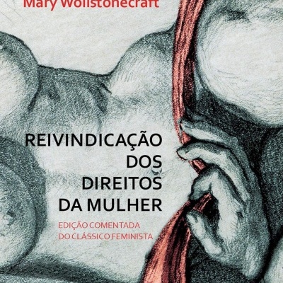 Capa de livro com ilustração e texto sobre direitos da mulher.