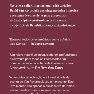 Contracapa de livro bordô com texto em branco e cinza e código de barras