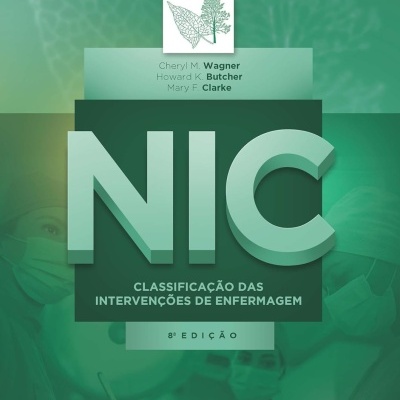 Capa de livro verde NIC Classificação das Intervenções de Enfermagem 8ª EDIÇÃO