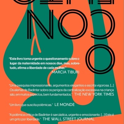 Capa de livro com texto CONFLITO FILHO e várias citações críticas em verde e laranja.