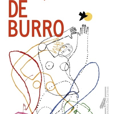 Capa de livro Pança de Burro com ilustração de figuras humanas estilizadas e texto.