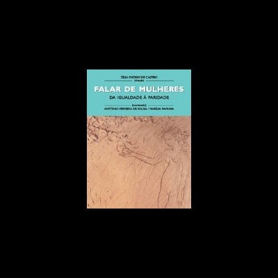 Capa de livro com título e ilustração a lápis de figuras femininas