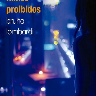 Capa de livro com figura feminina e texto filmes proibidos bruna lombardi