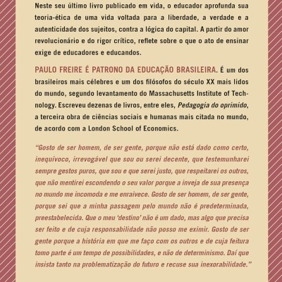Parte traseira do livro com texto em português e código de barras
