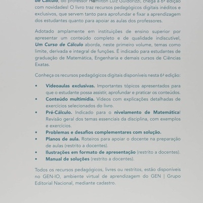 Verso de livro com texto em português, código de barras e logos LTC e gen