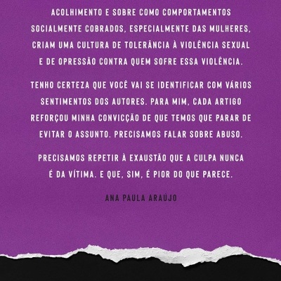 Contracapa de livro roxa com texto branco e preta na parte inferior com código de barras