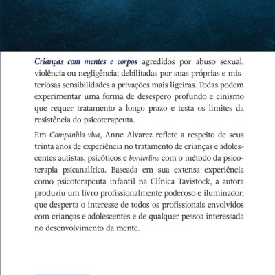 Contracapa de livro com texto em português e código de barras