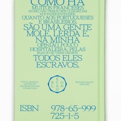 Livro verde claro com texto azul e ISBN visível