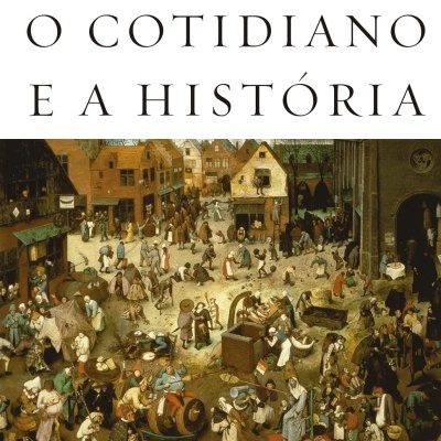 Capa de livro O COTIDIANO E A HISTÓRIA de Agnes Heller com pintura histórica de uma praça movimentada.