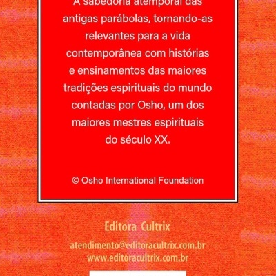 Parte traseira de livro com texto em português, código de barras e informações da editora Cultrix
