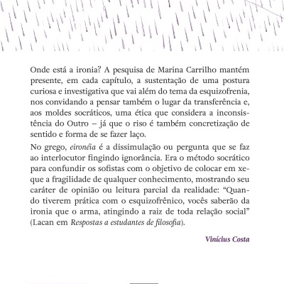 Parte inferior da capa de um livro com texto em português, ilustração e códigos