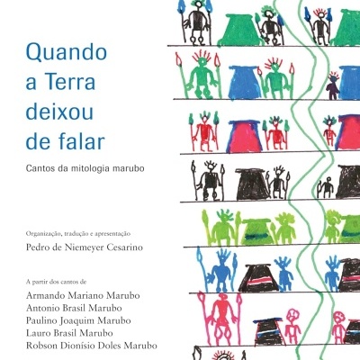 Capa de livro com texto e desenhos coloridos em fundo branco