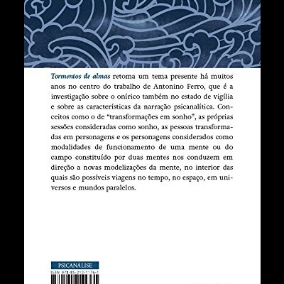 Capa de livro com padrão azul abstrato, texto em português, código de barras e logotipo Blucher