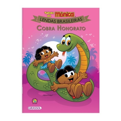 Capa de livro infantil da Turma da Mônica Lendas Brasileiras Cobra Honorato