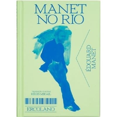 Capa de livro verde claro com texto azul e ilustração azul