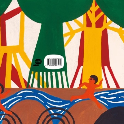 Capa de livro ilustrada com figuras humanas, árvores e linhas onduladas e texto ISBN