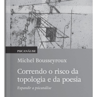 Capa de livro cinzenta com desenho abstrato e texto em português